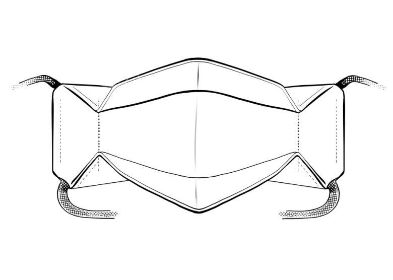 آموزش دوخت ماسک پارچه ای با الگو
